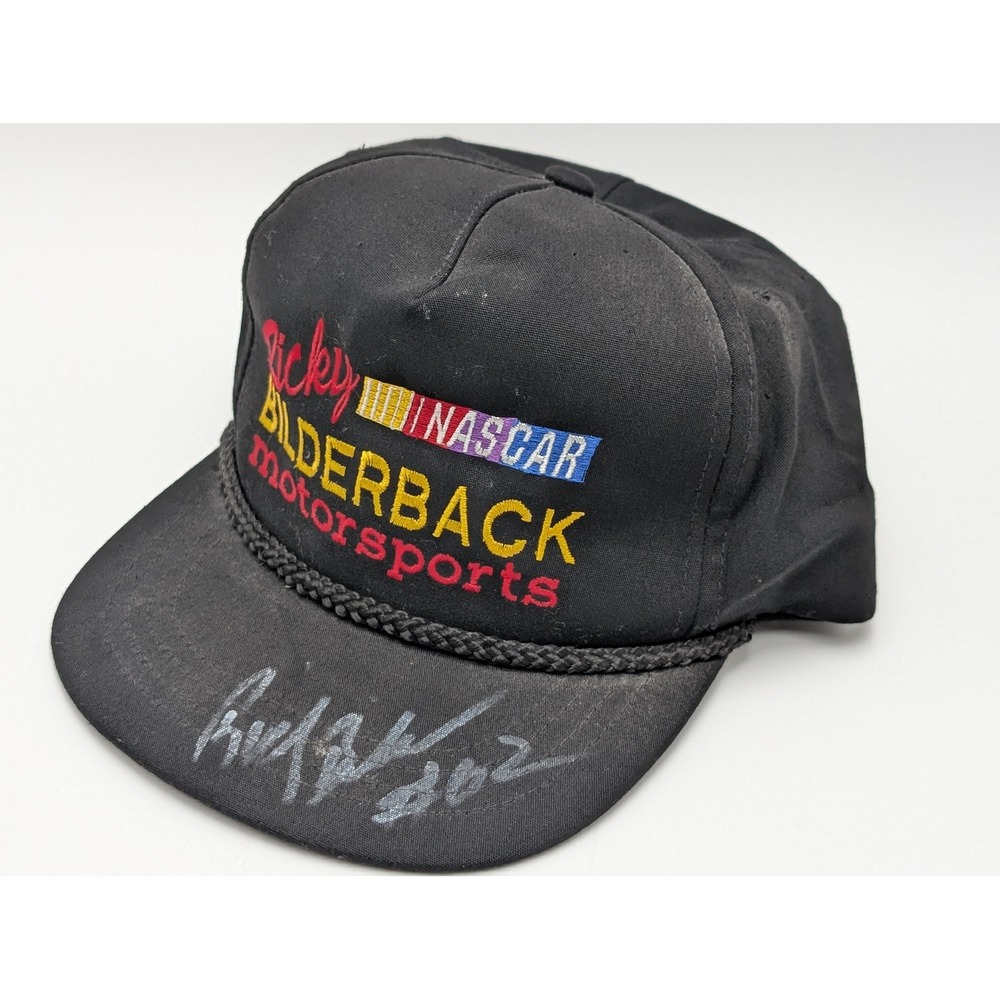 NASCAR  Signed Ricky Rudd Hat Mens OSFA Black Ricky Bilderback  Motorsports